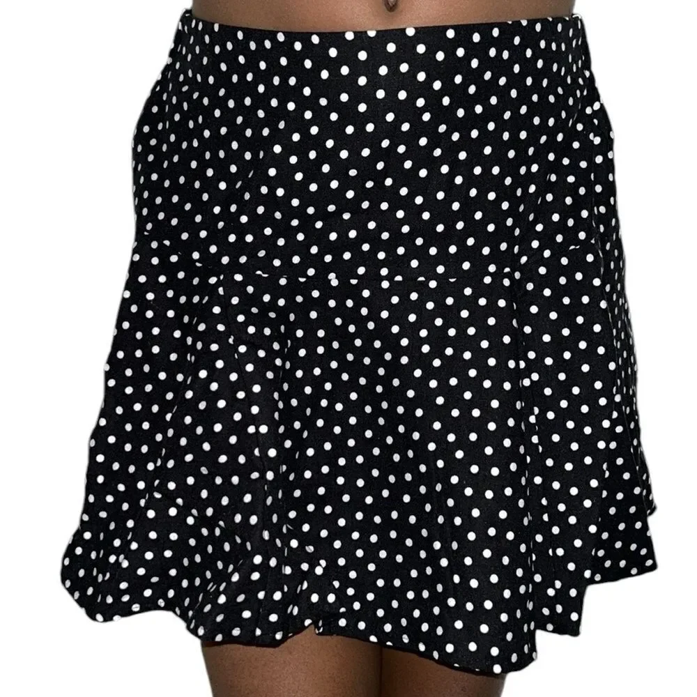 Zara Girls Polka Dot Mini Black & White Skirt(Size 11-12yrs)